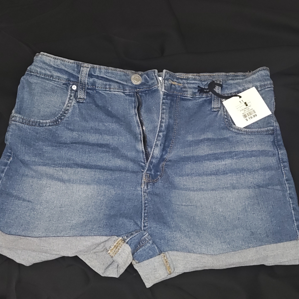Charlotte Russe High Waisted Denim Blue Women's Shorts
